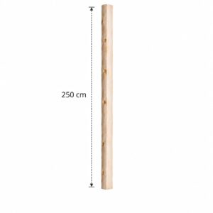 Halve ontschorste stam 250 cm