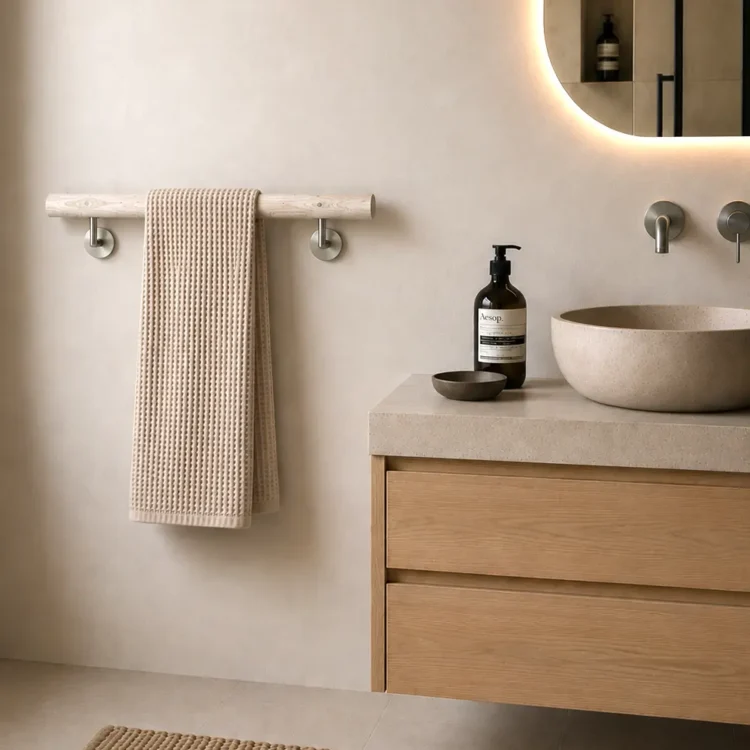 Handdoekrek Svea white wash