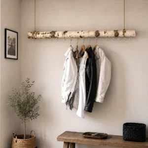 Hanggarderobe berk met rvs haakjes