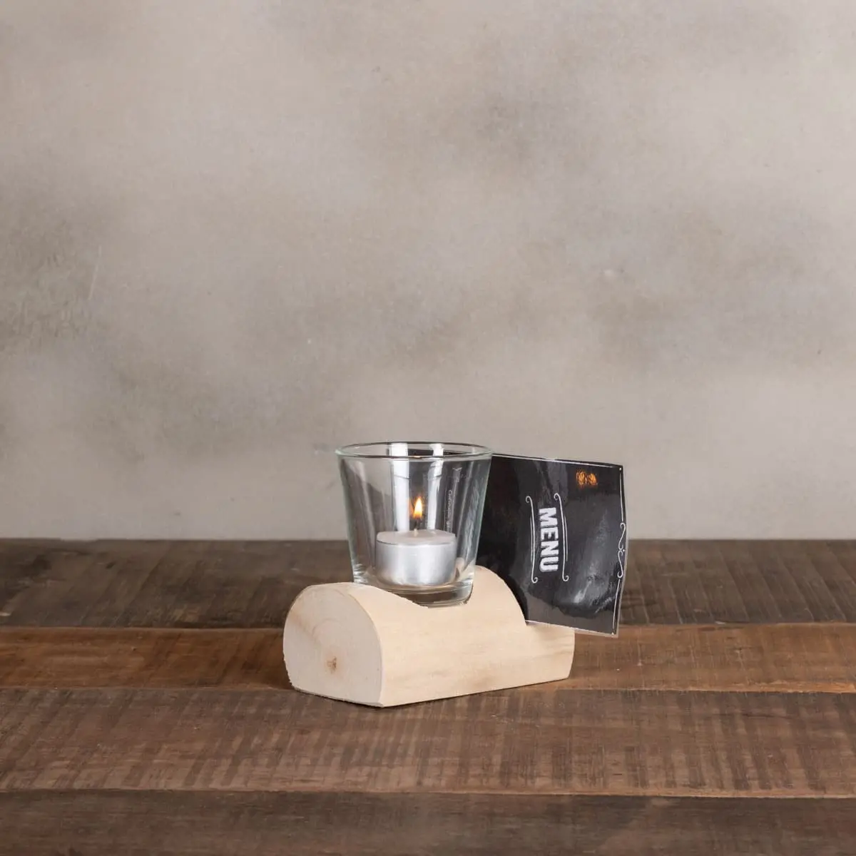 Houten menukaarthouder Niçoise 12cm (2)