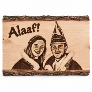 Houten plank met foto