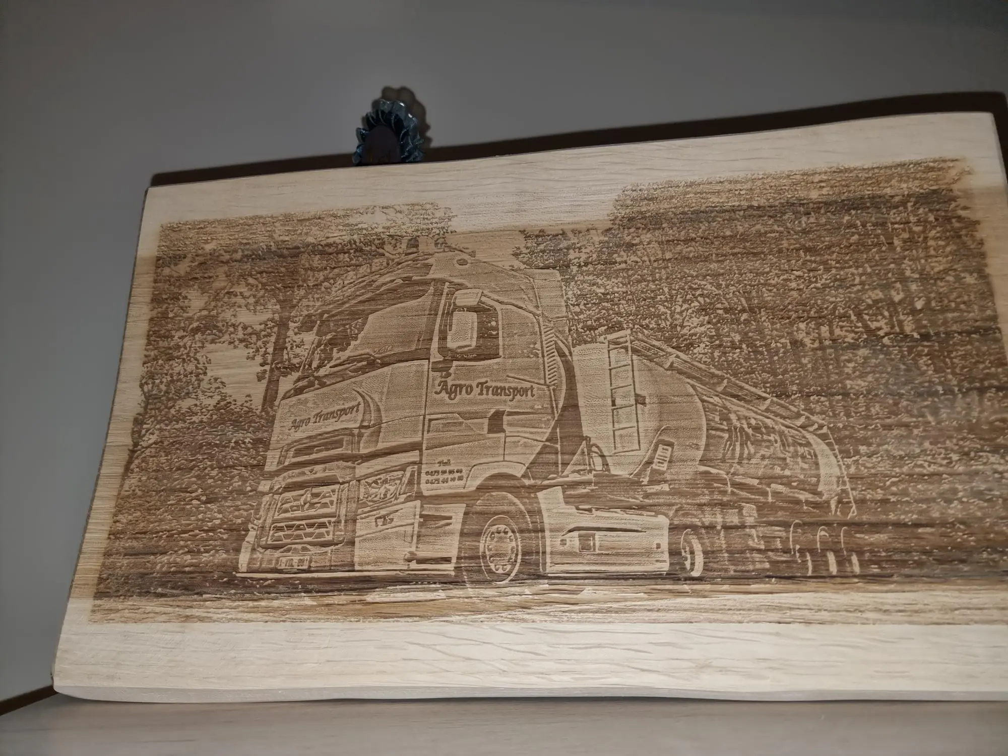 Houten plank vrachtwagen