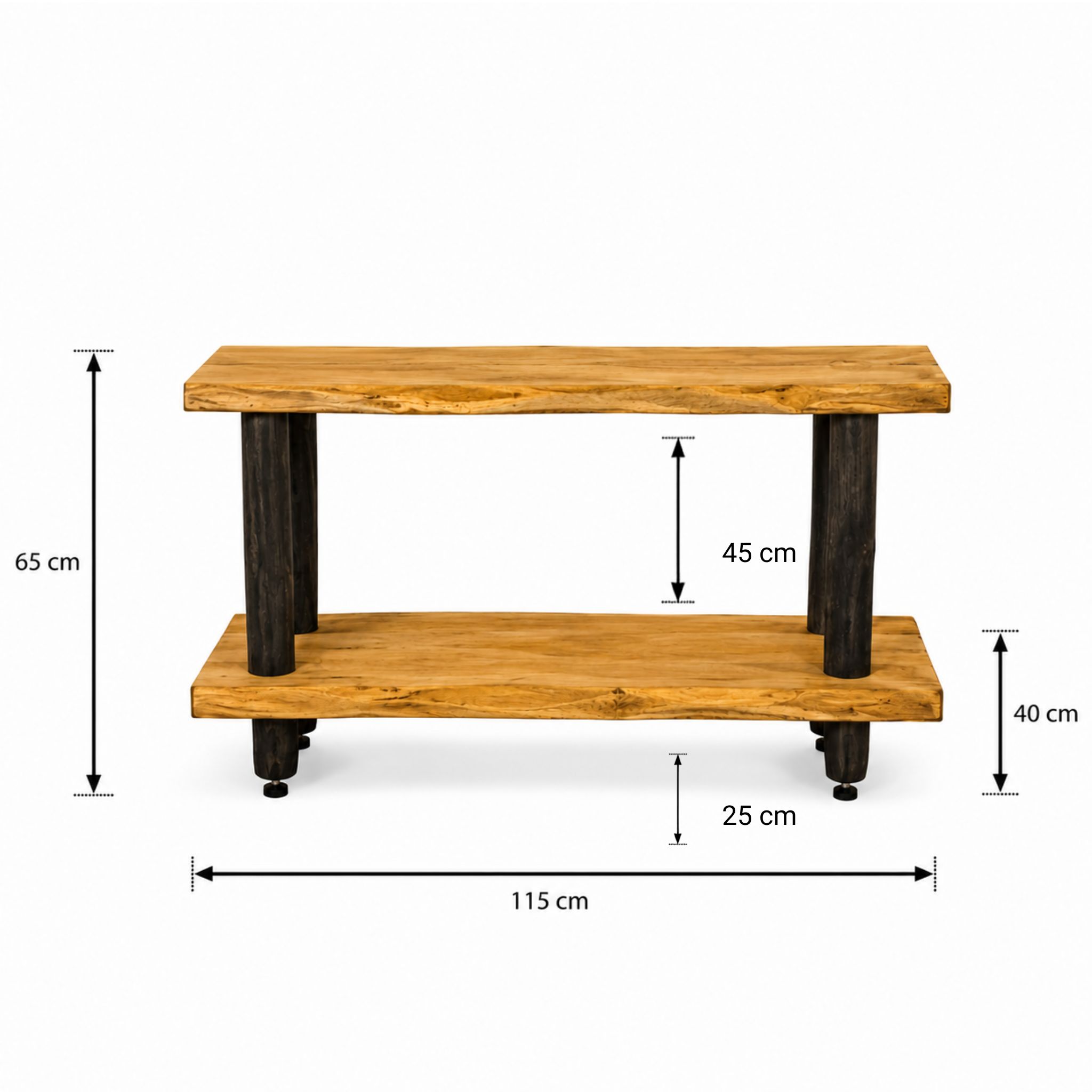 Kiran Boomstam Roomdivider met 2 legplanken