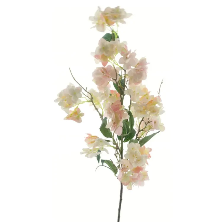 Kunst wilde Hortensia Lichtroze 90cm