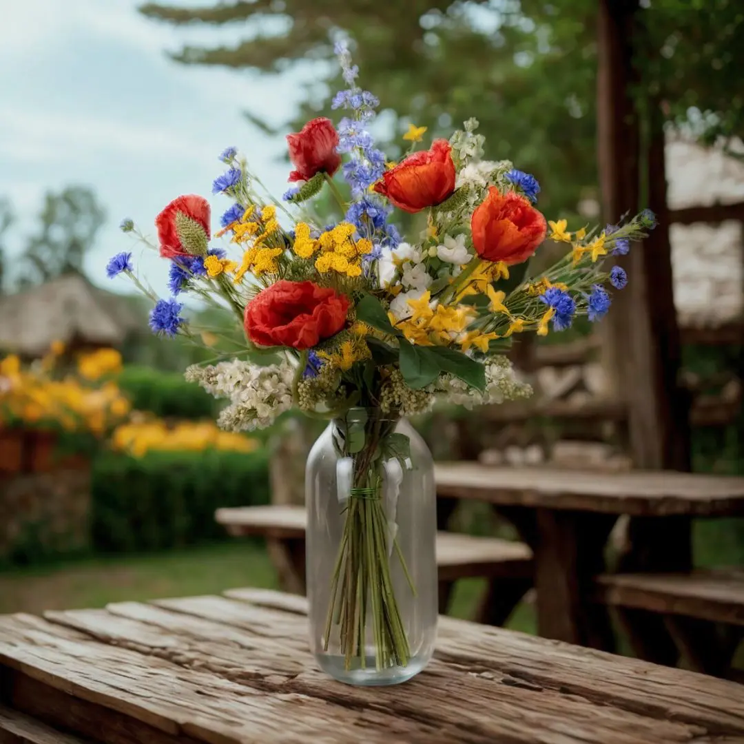 Kunstboeket Veldbloemen 80cm (4)