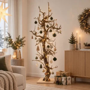 Natuurlijke perenhouten kerstboom