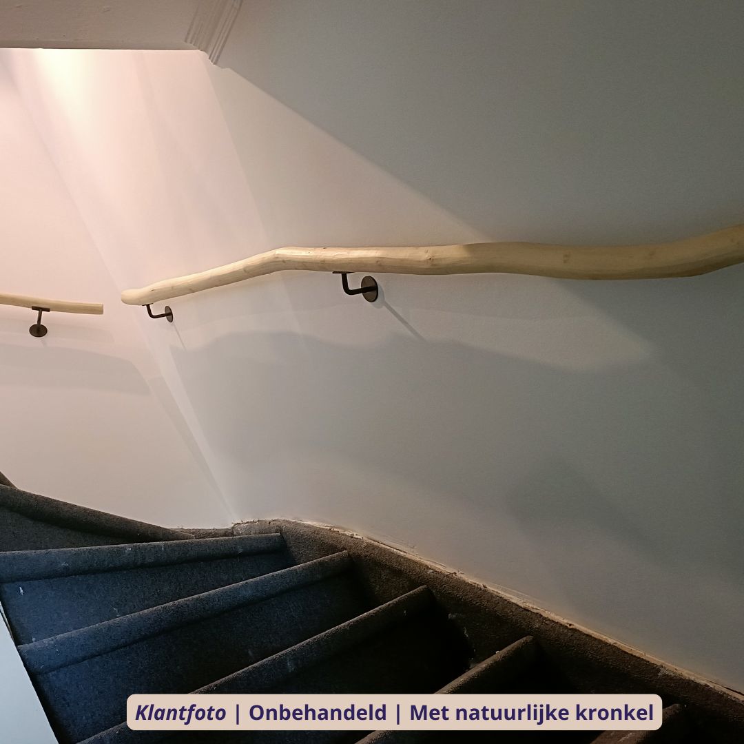 Onbehandeld mat natuurlijke kronkel