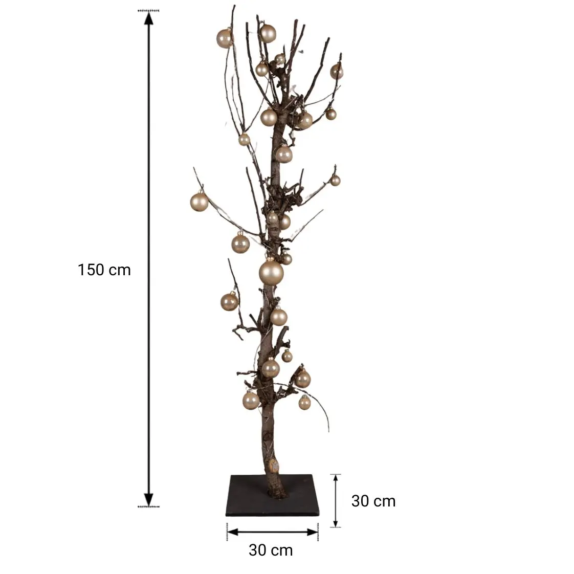 Peren kerstboom naturel 150 x 30 x 30 cm
