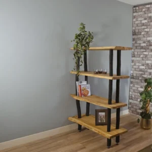 Roomdivider kast Odin Zwart Old Naturel 155cm