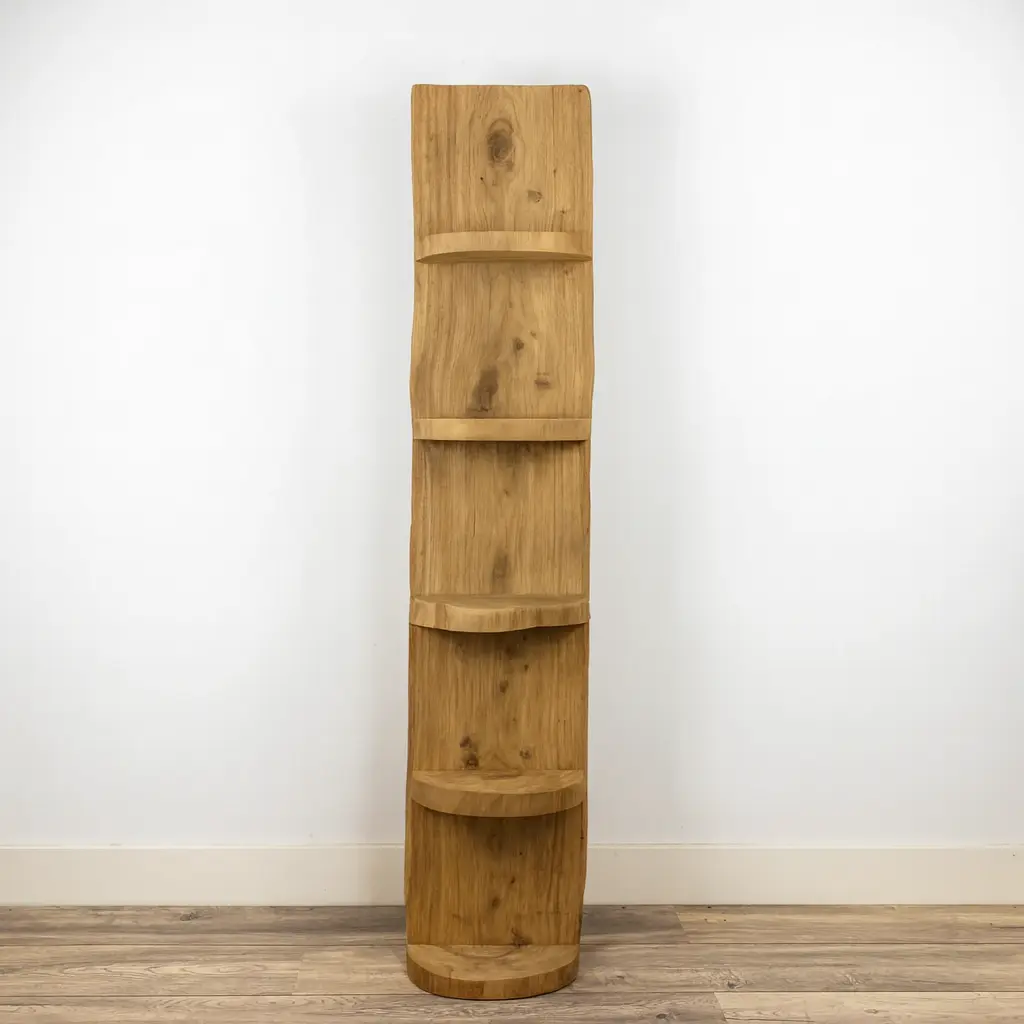 Staand Boomstamrek Einar Old Naturel 25x15x150 (4)