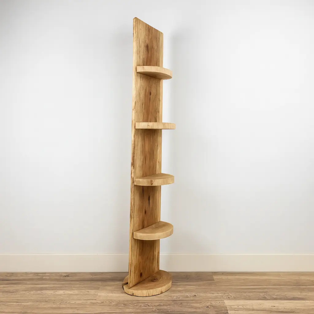 Staand Boomstamrek Einar Old Naturel 25x15x150 (5)