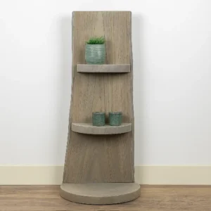 Staand Boomstamrek Javi Grey 25x15x100