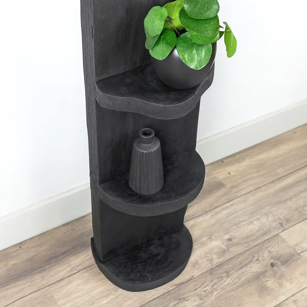 Staand Boomstamrek Vigo Zwart 25x15x150 (6)