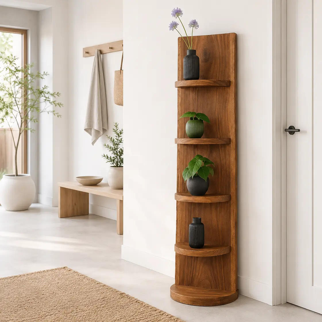 Staand boomstamrek oak 150 cm
