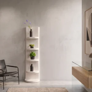Staand boomstamrek white wash 150 cm