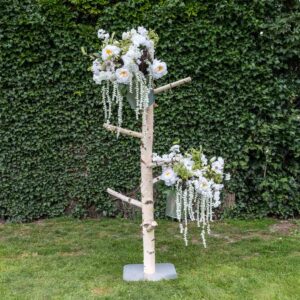 Staande berken kapstok met grote zijtakken (5)