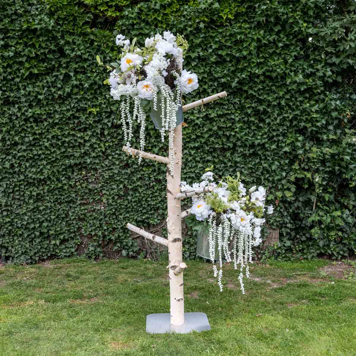 Staande berken kapstok met grote zijtakken (5)