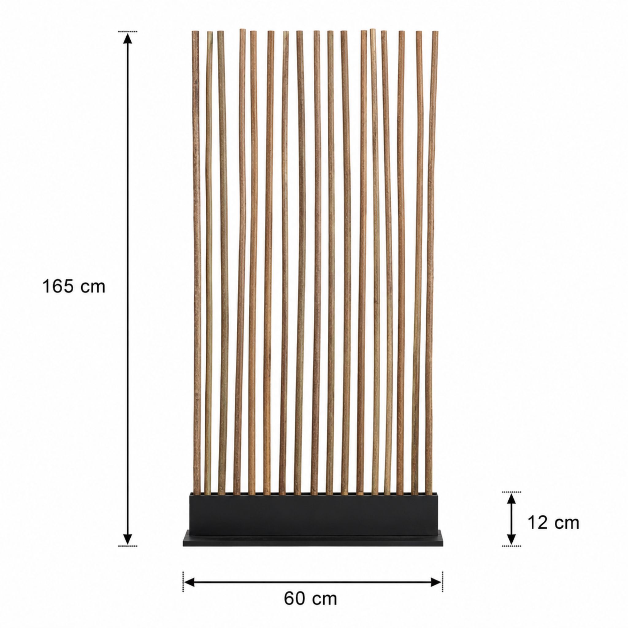 Sverre zwarte voet 60x165