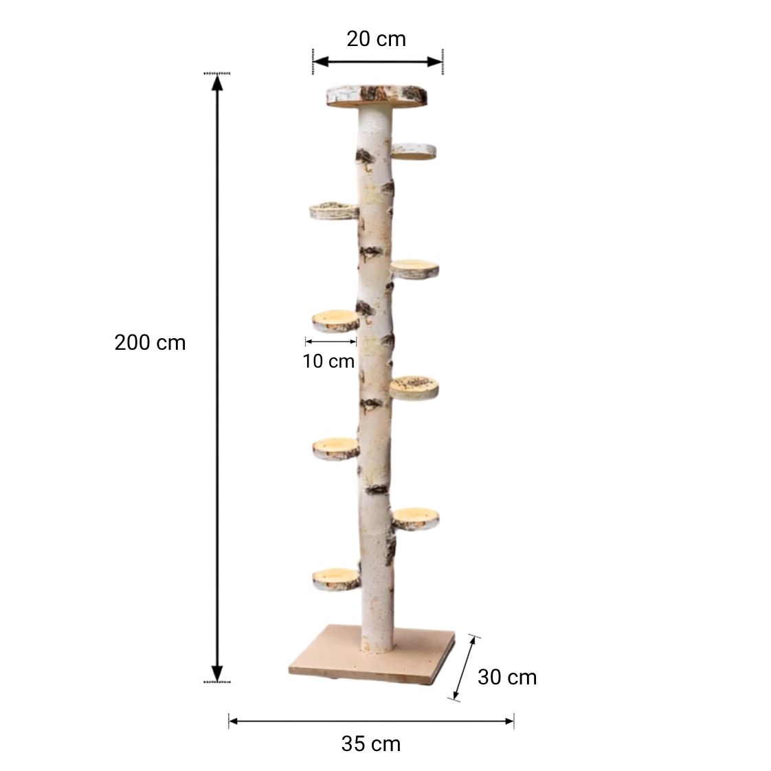 Vogelboom Charlie _ Met voederplateau _ 200 cm