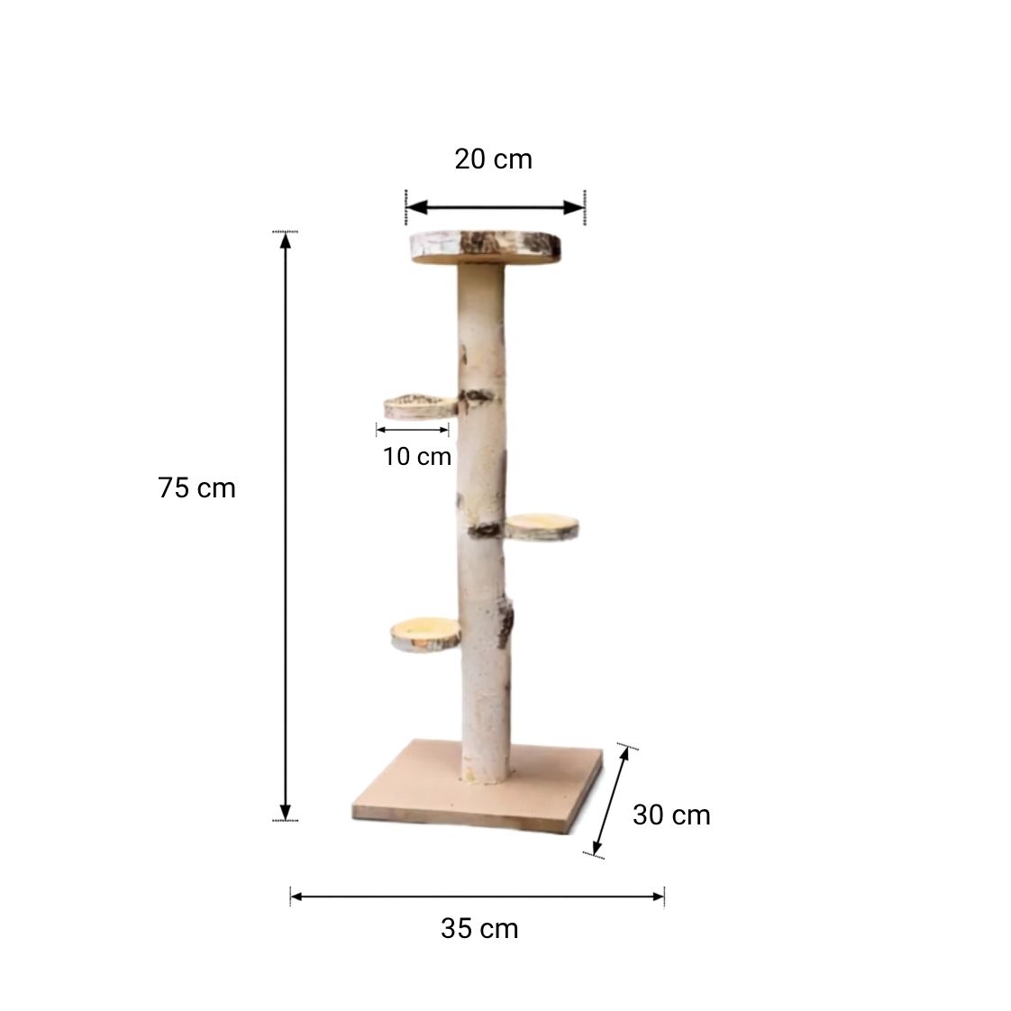 Vogelboom Charlie _ Met voederplateau _ 75 cm