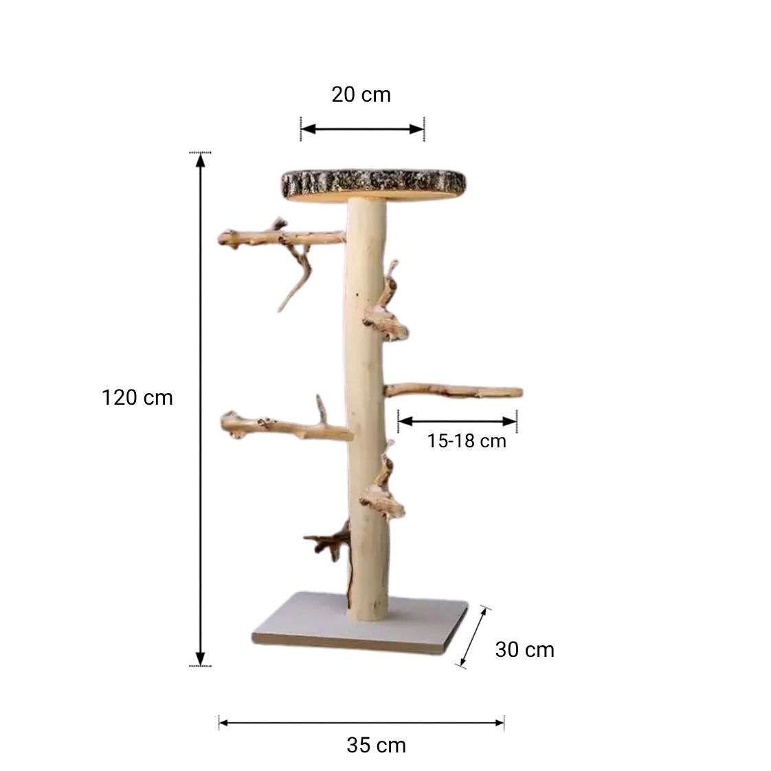 Vogelboom Chica met voederplateau _ 120 cm