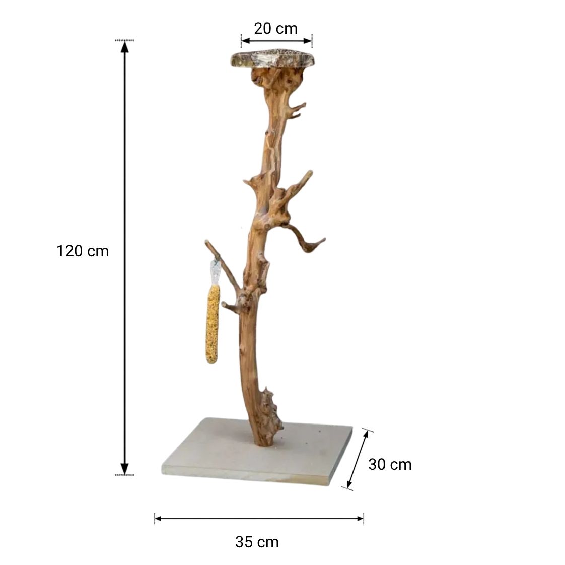 Vogelboom Luna _ Met voederplateau _ 120cm