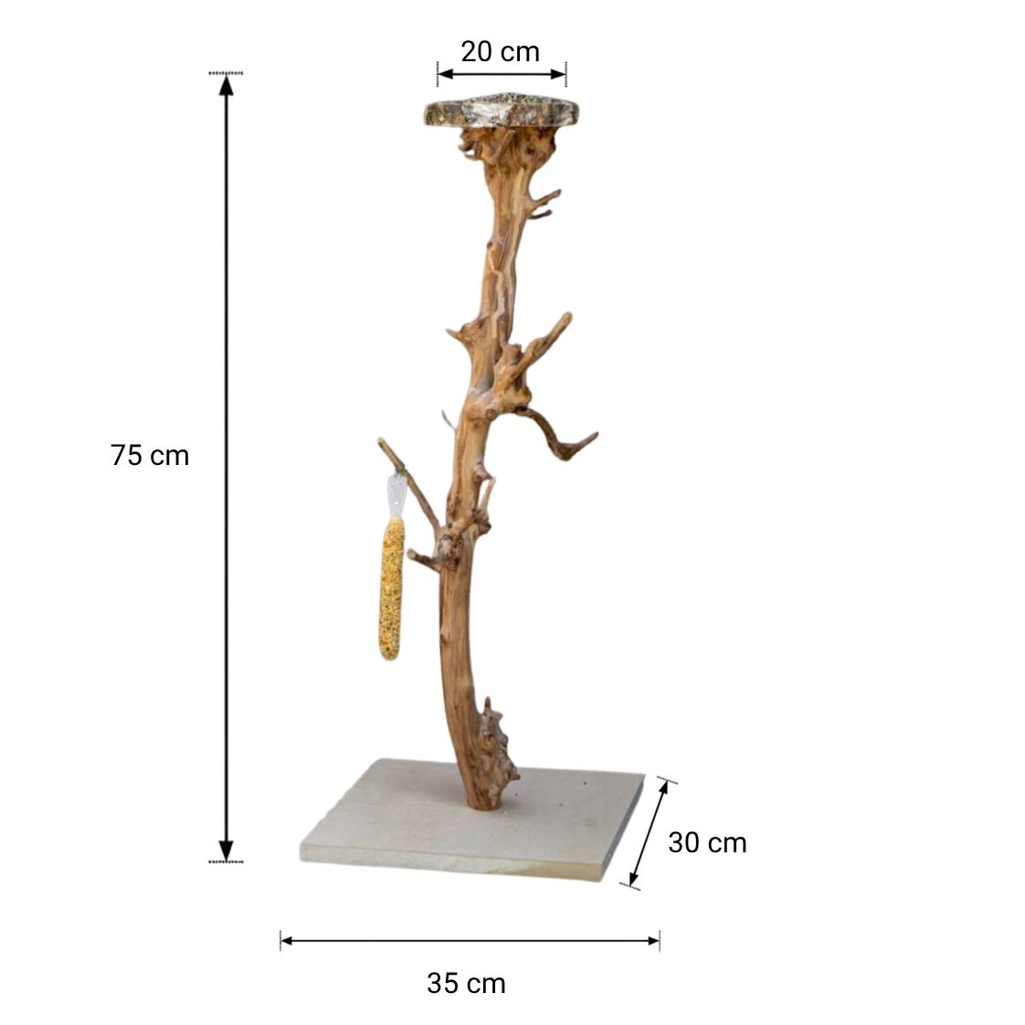 Vogelboom Luna _ Met voederplateau _ 75 cm
