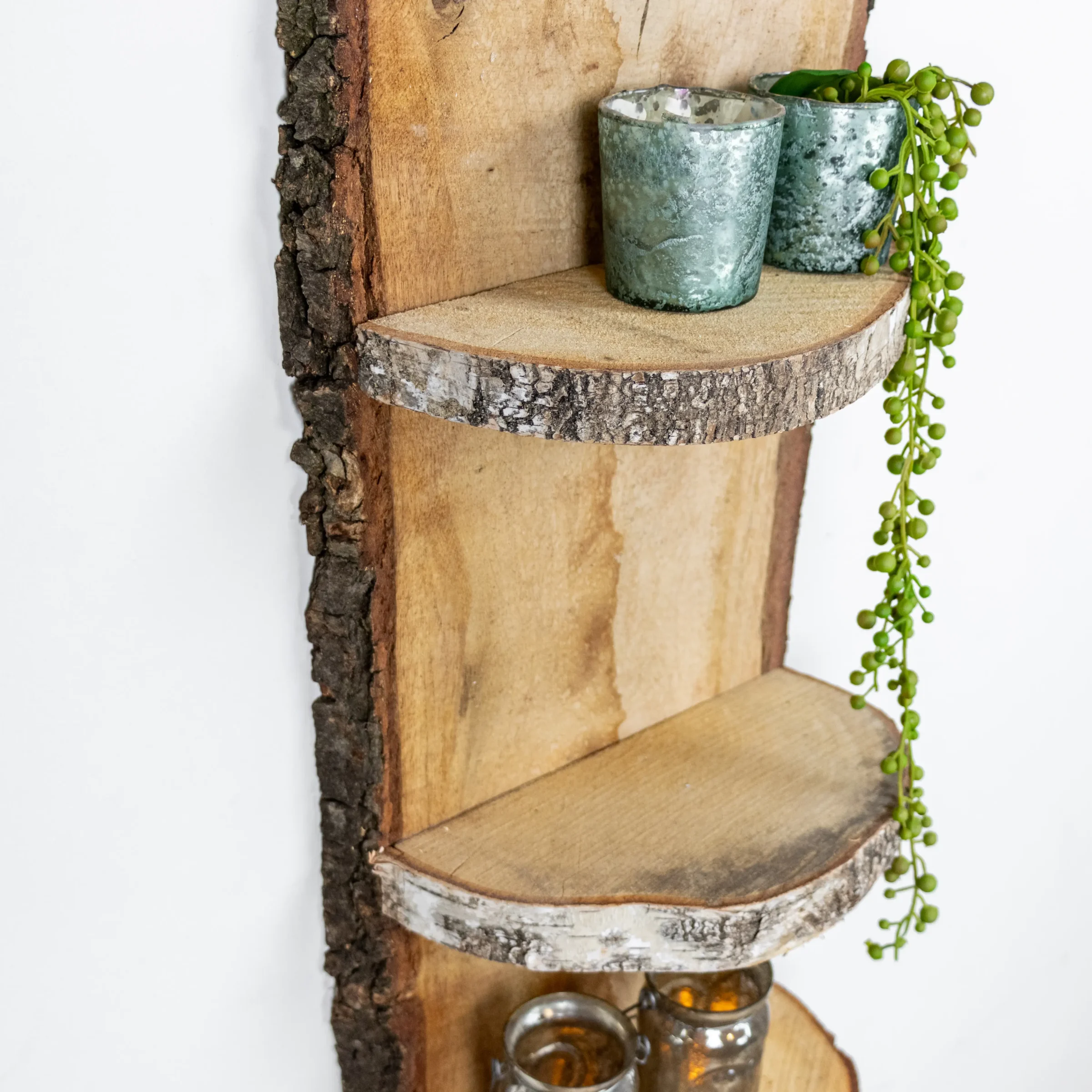 Wand Boomstamrek Yale Eiken met bast 100cm (5)