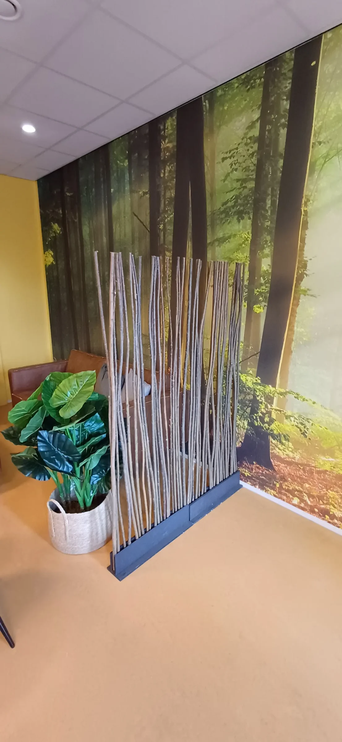 Wilgen Roomdivider Sverre Met zwarte voet H165cm (2)