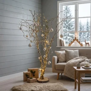 Wilgen kerstboom naturel
