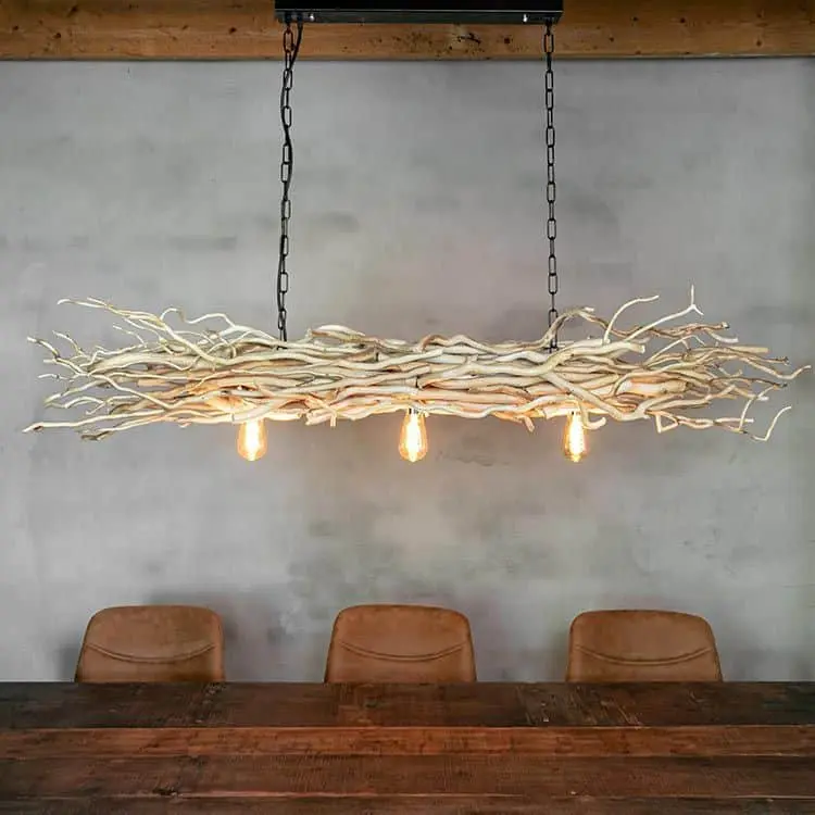 Wilgentakken hanglamp Met ketting B150cm