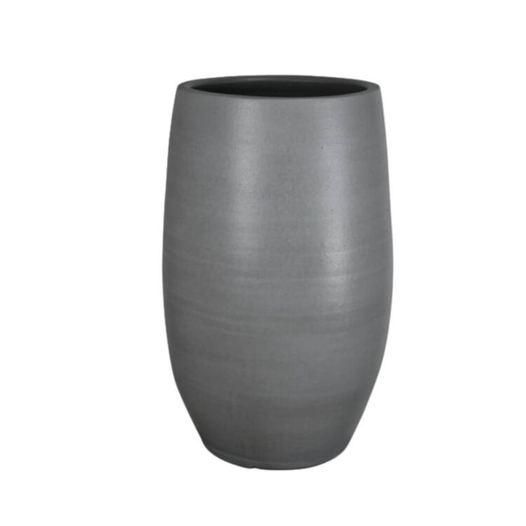 Betonlook pot van keramiek