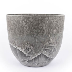 Overpot  rond | Kunststof | Betonlook | 20x20