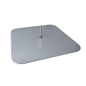 2 x Voetplaat | RVS | 30x30