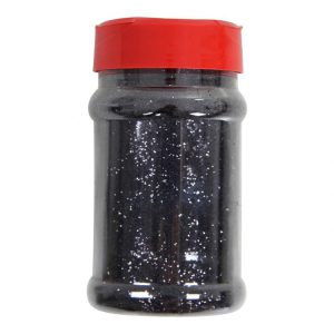 zwart fijn glitter